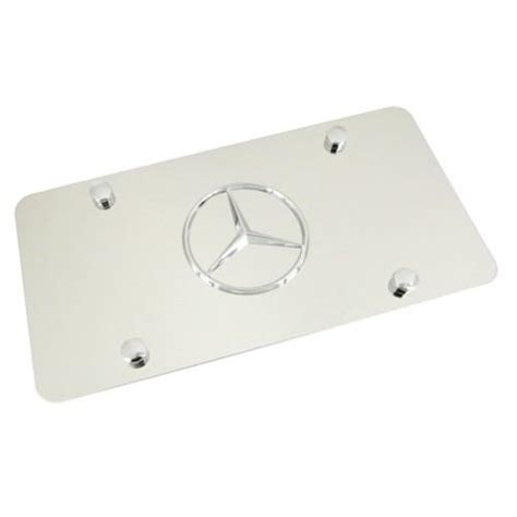 Buy Mercedes Benz Chrome Star Logo License Plate New In Naperville