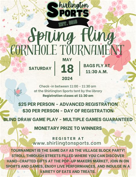 2024 Spring Fling Cornhole Tournament