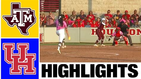 Texas Aandm Vs Houston Highlights Ncaa Softball Highlights 2023