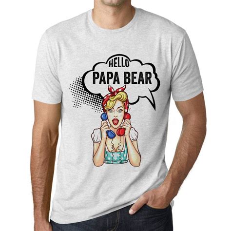 Men S Graphic T Shirt Hello Papa Bear Kinihax