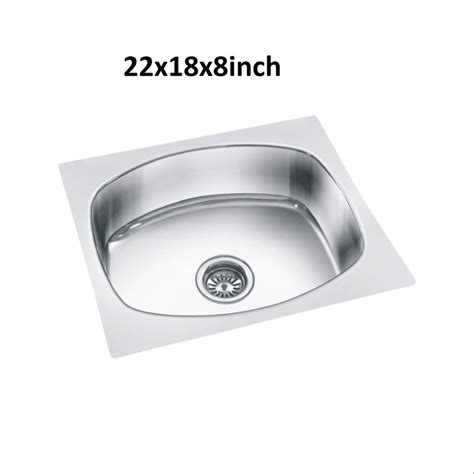 Kolors Joy Stainless Steel Rectangular Single Bowl Kitchen Sink At Rs 2970 Stainless Steel