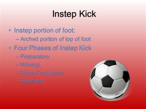 Instep Soccer Kick A Presentation To Dr Scot Raab And Ms Amy Raynor For