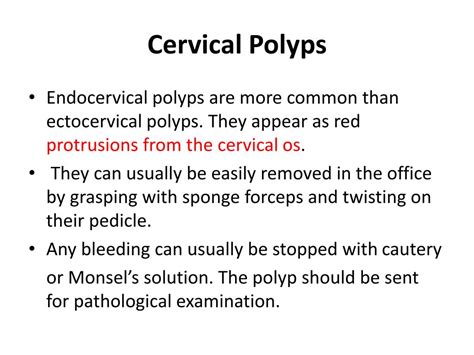 Cervical Polyp Types