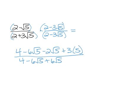 Solved Racionalice El Denominador De Cada Expresi N Suponga Que Todas