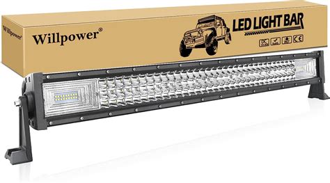 Amazon Fr Willpower Cm W Barre Lumineuse Led De Travail D Combo