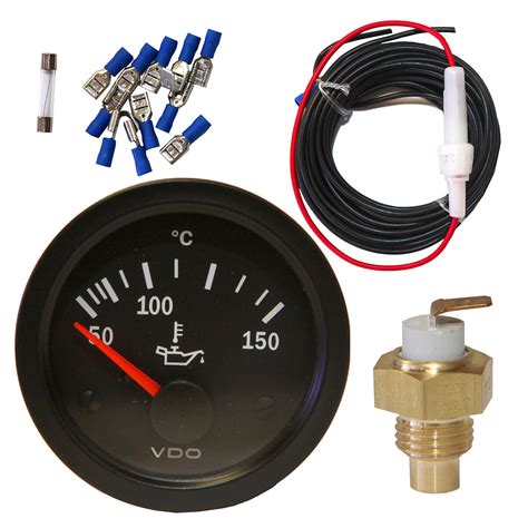 Vdo Oil Temperature Gauge Kit With Sump Sender