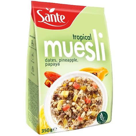 Poland Sante Muesli Fruit Tropical Traditional G Breakfast