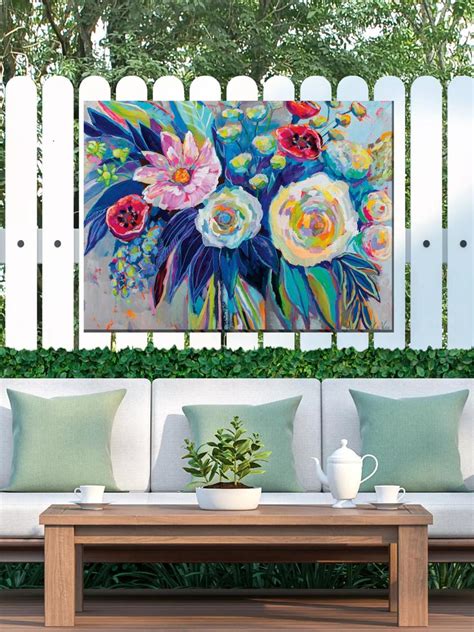 Floral Array Outdoor Wall Art | Gardener's Supply