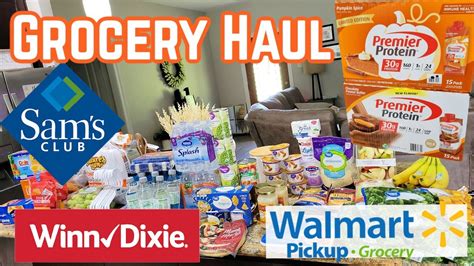 SAM S CLUB GROCERY HAUL WALMART GROCERY PICKUP NICOLE BURGESS SAMS