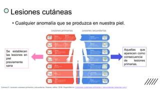 LESIONES CUTÁNEAS DERMATOLOGÍA PREGRADO PPT