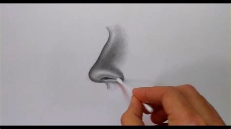 رسم سهل طريقة رسم الأنف بقلم الرصاص خطوة خطوة Drawing Realistic Nose