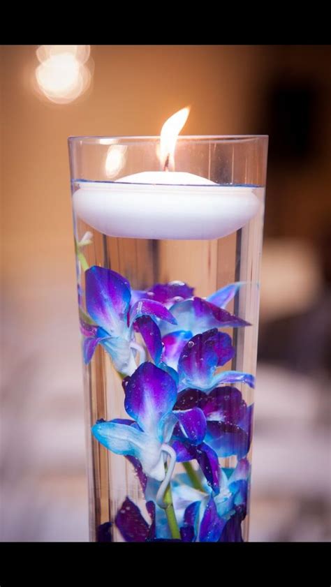 Floating Candle Orchids Candle Centerpieces Floating Candle