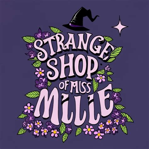 LOGO Design For The Strange Shop of Miss Millie Mysterious Black Witch ...