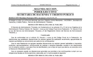 Resoluci N Miscel Nea Fiscal Contadormx