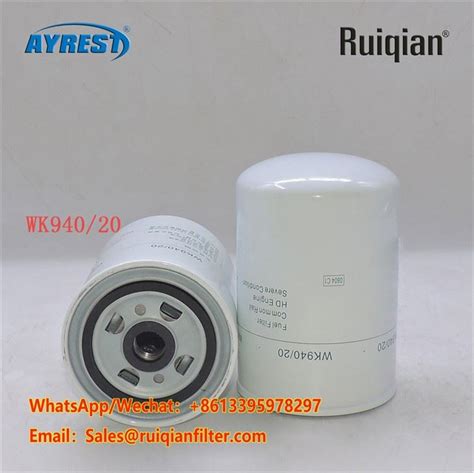 Customized WK94020 P550004 42538923 Spin-On Fuel Filter Manufacturers ...