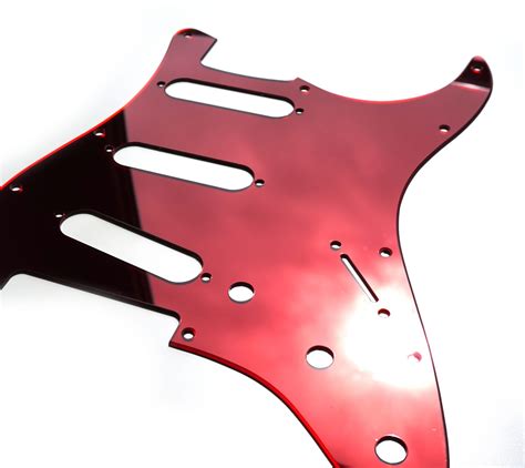 Mirror Stratocaster Pickguard Scratchplate Guitar Anatomy