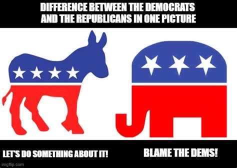 The Difference Between The Democrats And The Republicans In One Picture