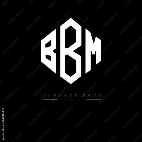 BBM letter logo design with polygon shape. BBM polygon logo monogram ...