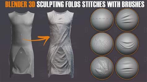 Blender Sculpting Folds Realistic Cloth Fabric Sculpting In Blender