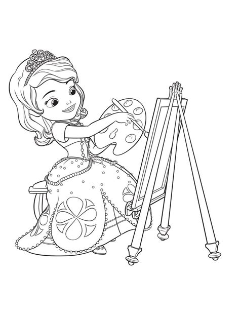 Sofia The First Amulet Coloring Pages