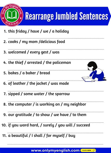 Jumbled Words Worksheets For Grade 5 K5 Learning 5th Grade Jumbled