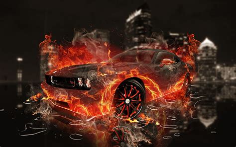 Car Fire Fire Skull Fire Skeleton And Fire Mario HD Wallpaper Pxfuel