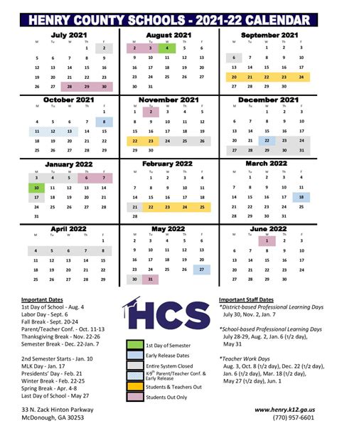 Henry County Ga School Calendar 2024 24 | Latest News