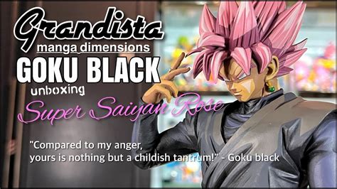 Grandista Manga Dimensions Goku Black Super Saiyan Rose Anime Toy