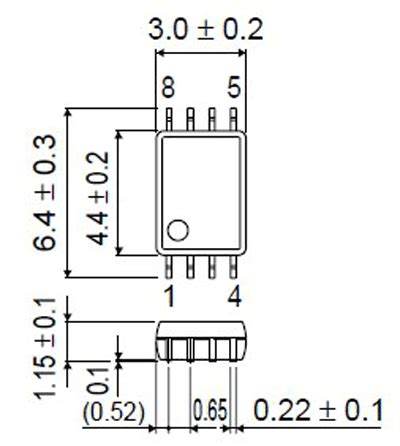 Adapter uniwersalny SSOP8 / TSOP8 to DIP8