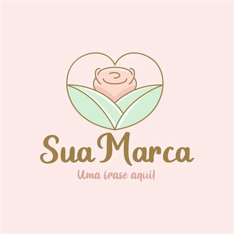 Dise O De Logotipo Linda Flor Minimalista Vector Vector Premium