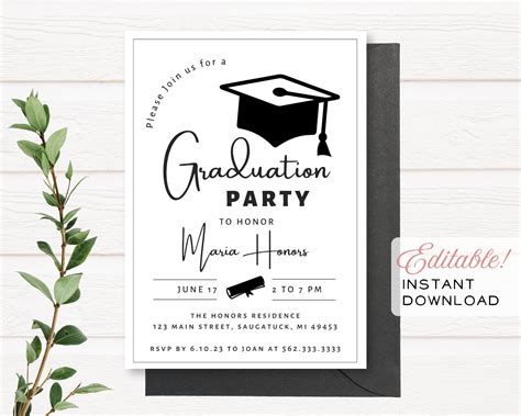 Graduation Invitations 2025 Free - Cindi Delores