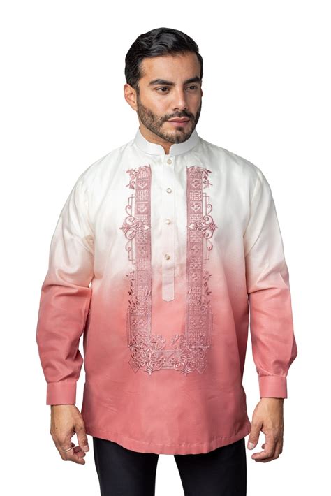 mo organza barong tagalog monochromatic  rose barong warehouse