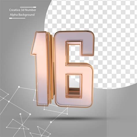 premium psd clean gold  number