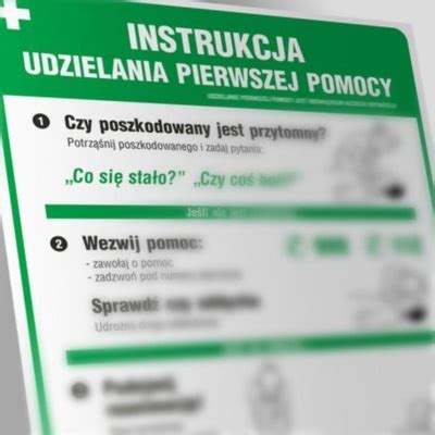 Tabliczka Instr Pierwszej Pomocy Przedmedycznej