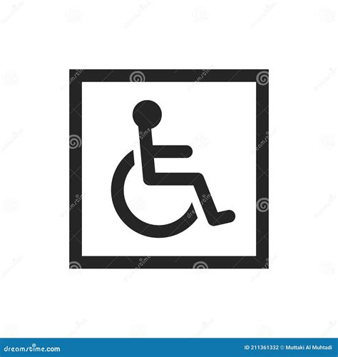 Gehandicaptenvriendelijk Gehandicapte Rolstoelgehandicaptenpictogram