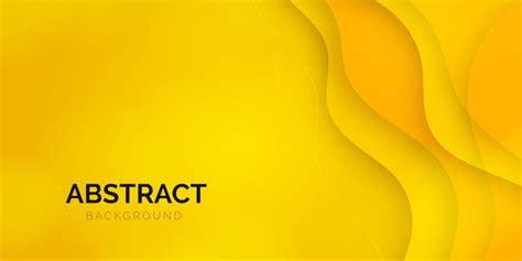 Free Vector | Yellow business abstract banner background with fluid ...