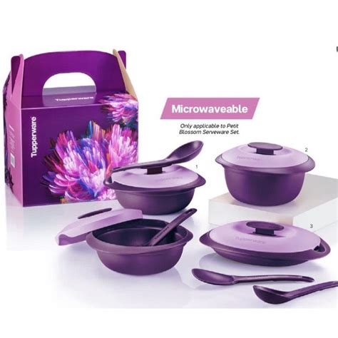 Tupperware Purple Royale Petit Serveware Set Furniture Home Living