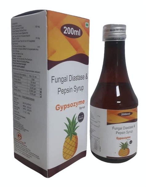 Fungal Diastase With Pepsin Syrup Ml At Rs Bottle In Baddi Id