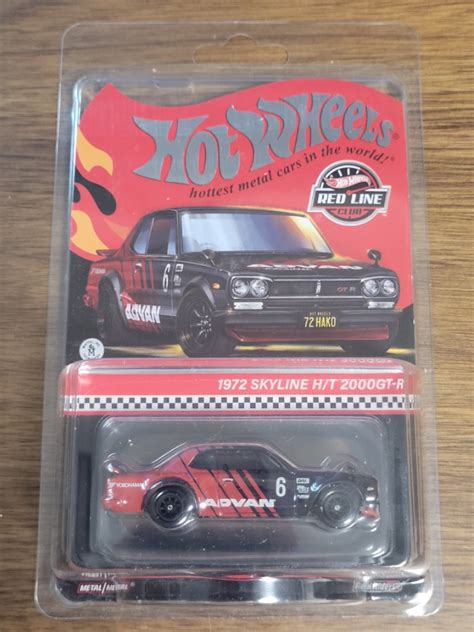 Hot Wheels Collector Redline Club RLC Nissan Skyline H T GT R Advan Livery Black