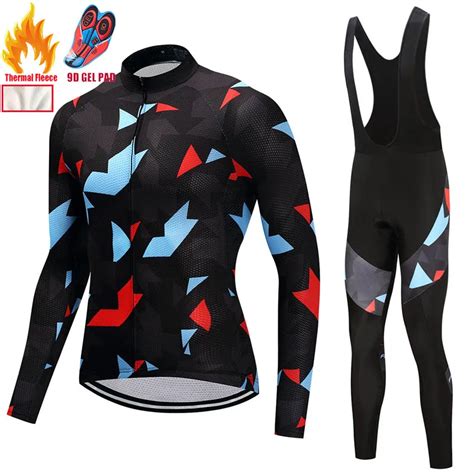 Inverno Ciclismo Roupas De L T Rmica Longo Maillot Ciclismo