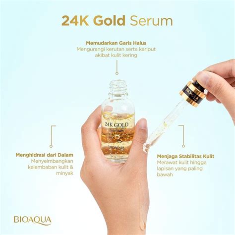 Jual Bioaqua K Gold Skin Care Serum Ml Shopee Indonesia