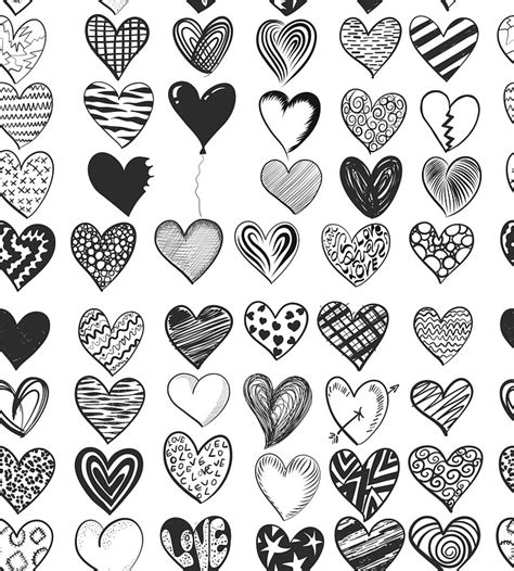 Download Hearts, Pattern, Drawing. Royalty-Free Stock Illustration ...