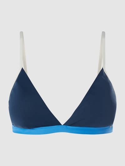 Skiny Bikini Oberteil In Triangel Form Wattiert Marine Online Kaufen