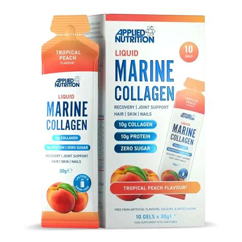 applied nutrition liquid marine collagen supports bones joints