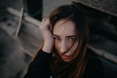 Sfondi Donne Viso Ritratto Rossetto Rosso I Capelli In Fronte