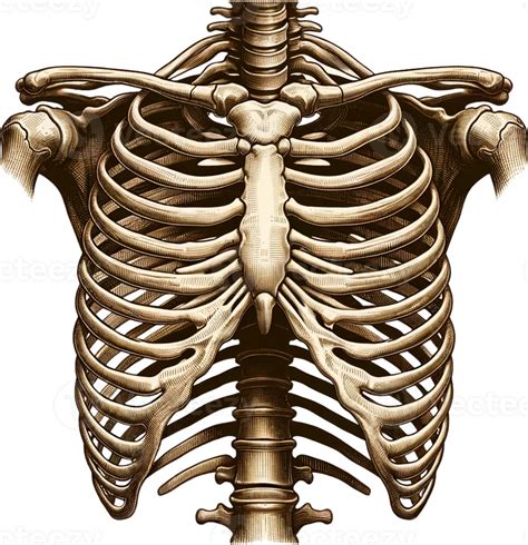 AI generated Human Spinal Column Anatomical Diagram 42569659 PNG