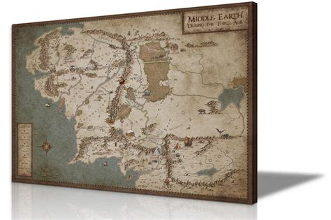 Buy Lord Of The Rings Poster Middle Earth Map Lord Of The Rings Map Map