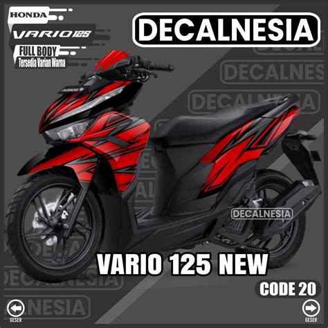 Jual Decal Vario 125 New 2022 2023 Full Body Stiker Motor Honda CBS ISS