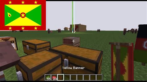 Minecraft Flag Banner Tutorial Grenada Srpfc Youtube