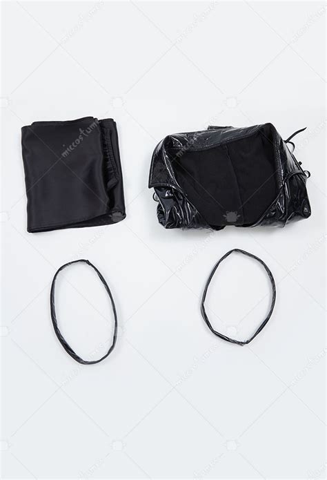 Women Tornado Derivative Sexy Lingerie Set Costume V Neck Bodysuit And Leg Ring With Skirt Hem